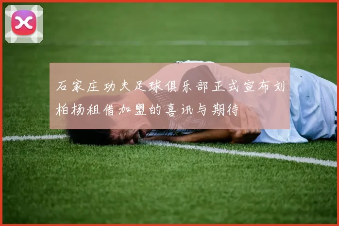 石家庄功夫足球俱乐部正式宣布刘柏杨租借加盟的喜讯与期待